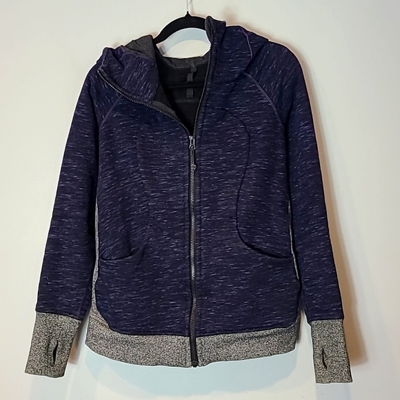 Lululemon Scuba Hoodie III Size 8 Blue Comfy Activewear - Picture 1 of 7